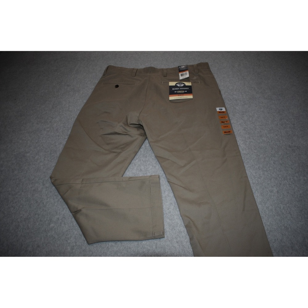 Dockers Easy Khaki Slim Fit Men 36x28 Tan Stretch Flat Front Chino Pants NEW ** - Picture 8 of 8